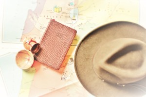 hat and artifacts on map